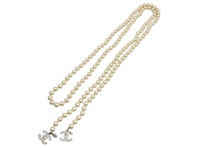 Collar Lariat de Perlas Chanel - vista 2