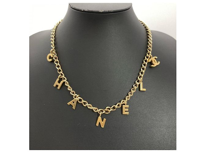 Collar Chanel bañado en oro Dorado - vista 5