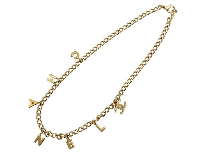 Collar Chanel bañado en oro Dorado - vista 6