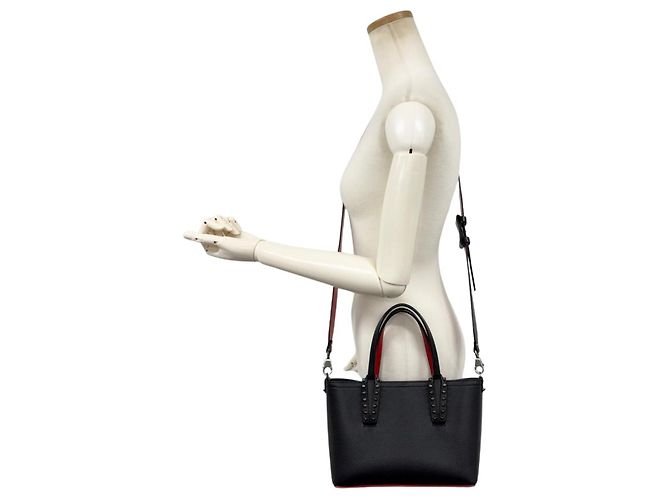Christian Louboutin Cabata Mini 2-Way Handbag Black - view 13