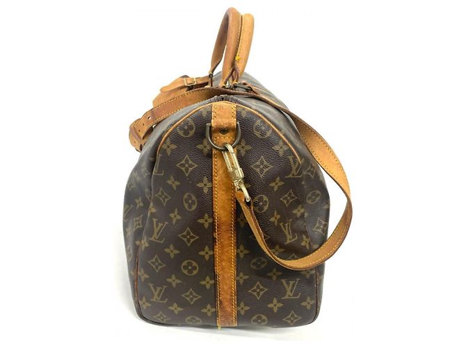 Louis Vuitton Keepall 50 Bandoulière Boston Bag Marrone - vista 2