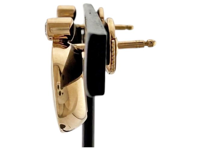Chopard Happy Diamonds Stecker-Ohrringe Golden - Ansicht 4