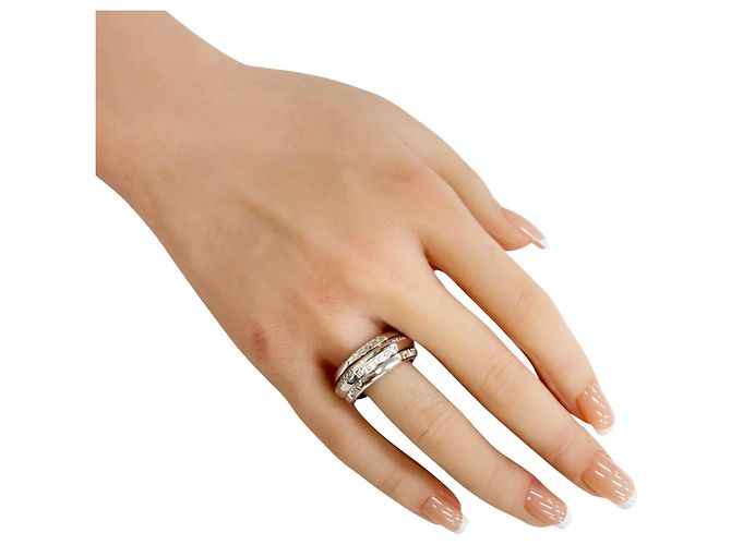 Anello fede Piaget in oro bianco 18K Argento - vista 2