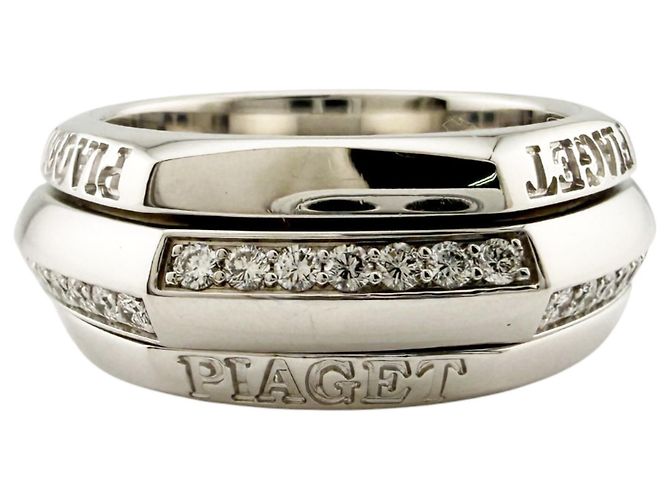 Anello fede Piaget in oro bianco 18K Argento - vista 3