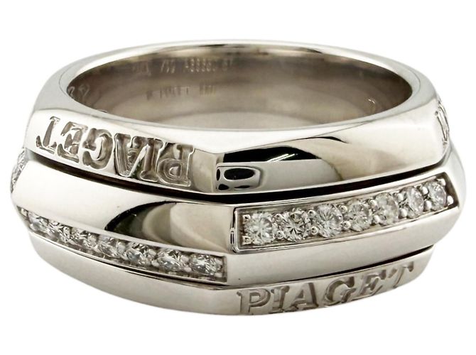 Anello fede Piaget in oro bianco 18K Argento - vista 4