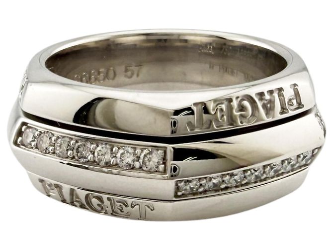 Anello fede Piaget in oro bianco 18K Argento - vista 6