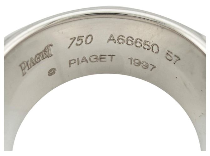 Anello fede Piaget in oro bianco 18K Argento - vista 7