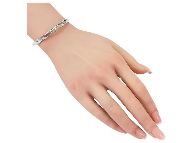 Bangles Boucheron Facette in oro bianco 18K Argento - vista 2