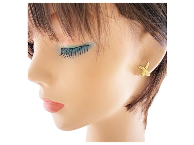 Autre Marque Orecchini Tiffany & Co. Graffiti X in oro giallo 18K D'oro - vista 2