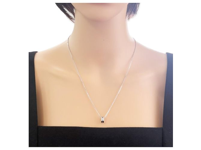 Collana Boucheron Facet in oro bianco 18K Argento - vista 2