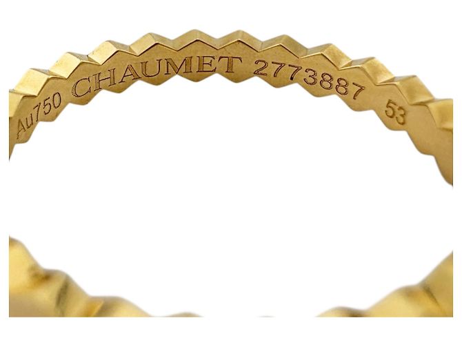 Anello Chaumet B de in oro giallo 18K D'oro - vista 7