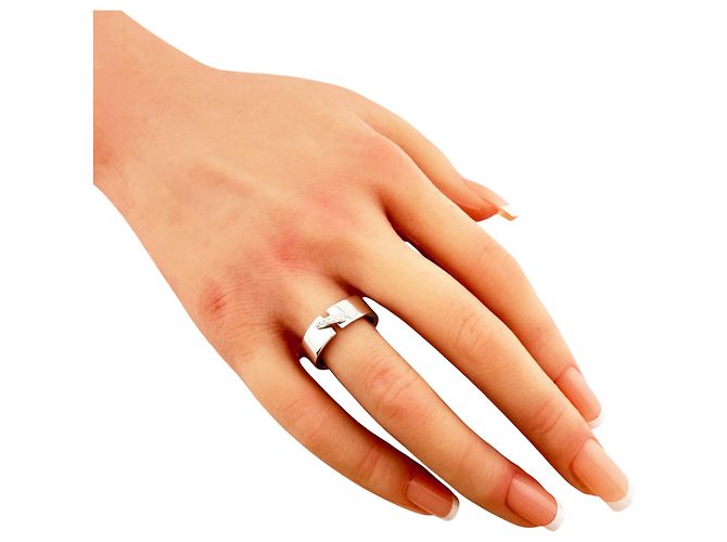 Chaumet Damenbandring aus 18K Weißgold Silber - Ansicht 2