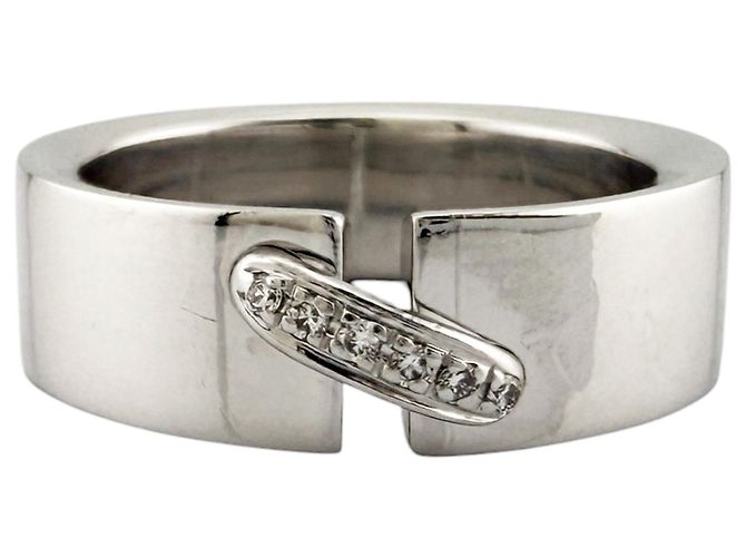Chaumet Damenbandring aus 18K Weißgold Silber - Ansicht 3