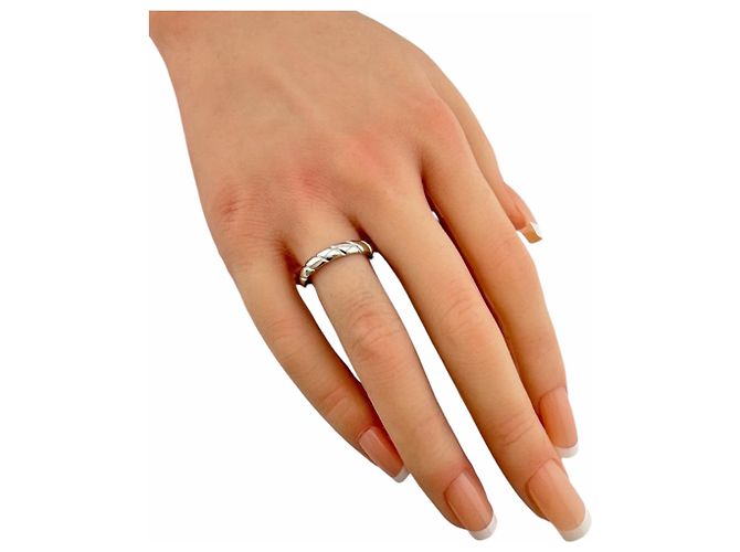 Anello Chaumet Torsade in platino Argento - vista 2