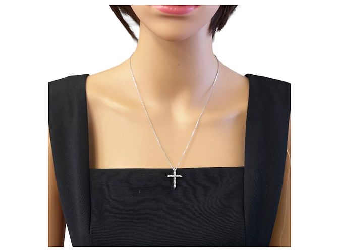 Collana Boucheron Facette in oro bianco 18K Argento - vista 2