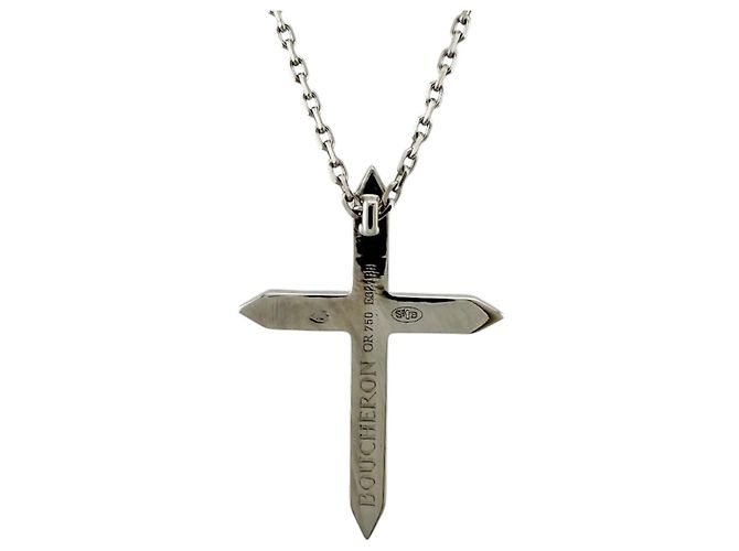 Collana Boucheron Facette in oro bianco 18K Argento - vista 3