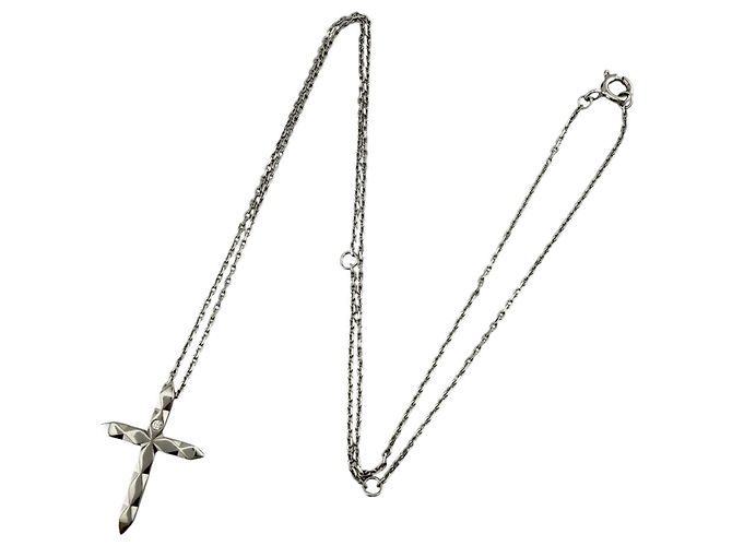 Collana Boucheron Facette in oro bianco 18K Argento - vista 7