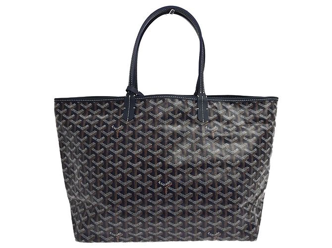 Goyard Saint Louis Coated Canvas PM Blu navy - vista 2