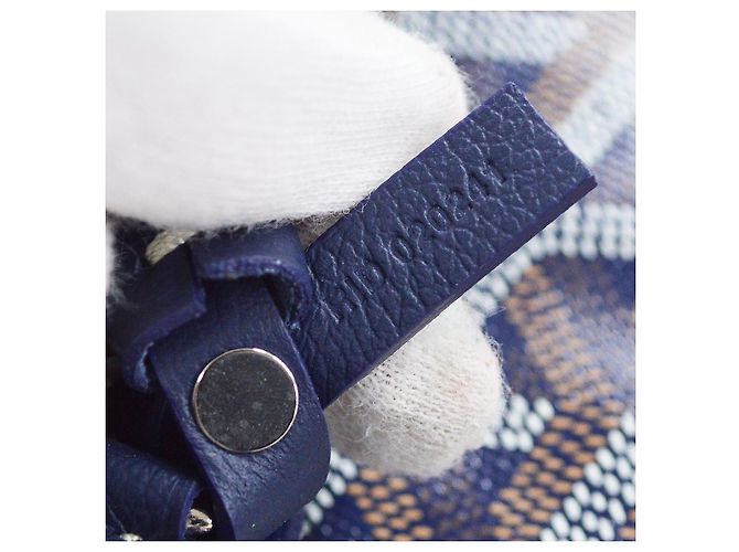 Goyard Saint Louis Coated Canvas PM Blu navy - vista 4