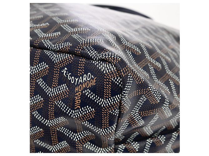 Goyard Saint Louis Coated Canvas PM Blu navy - vista 6