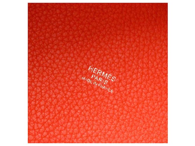 Hermès Hermes Picotin Lock Clemence PM Vermelho - vista 4