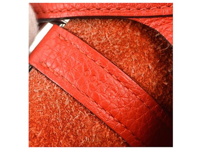 Hermès Hermes Picotin Lock Clemence PM Vermelho - vista 5