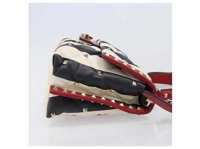 Valentino Garavani Candystud Top Handle Leather Mini Rot - Ansicht 3