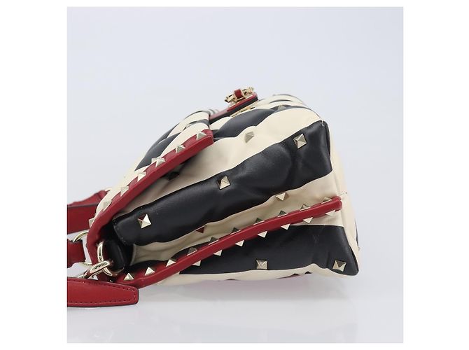 Valentino Garavani Candystud Top Handle Leather Mini Rot - Ansicht 4