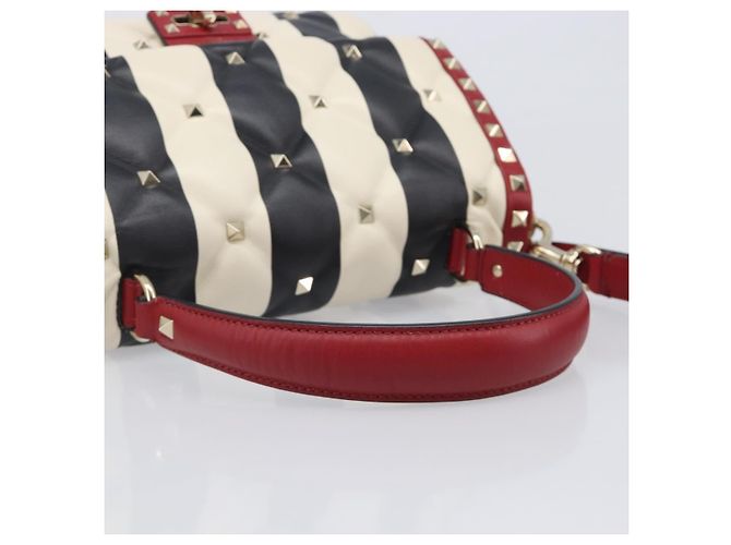 Valentino Garavani Candystud Top Handle Leather Mini Rot - Ansicht 7