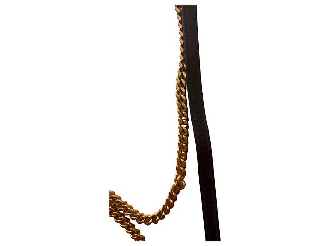 Autre Marque Saint Laurent Cassandre envelope Leather 22 Preto - vista 3