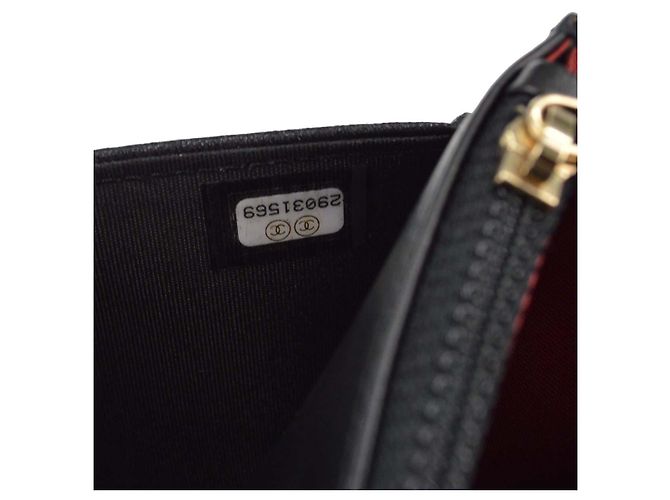Chanel 19 Klapptasche aus gestepptem Lammleder Schwarz - Ansicht 5
