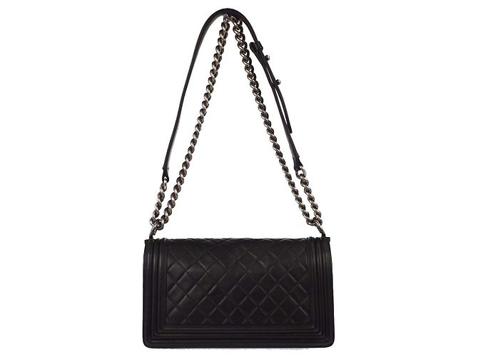Chanel Boy Flap Quilted Lambskin Old Medium Schwarz - Ansicht 2