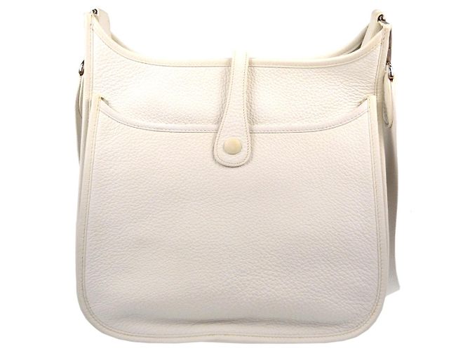 Hermès Borsa Hermes Evelyne Gen III Epsom TPM Bianco - vista 2