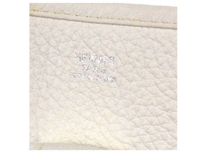 Hermès Borsa Hermes Evelyne Gen III Epsom TPM Bianco - vista 4