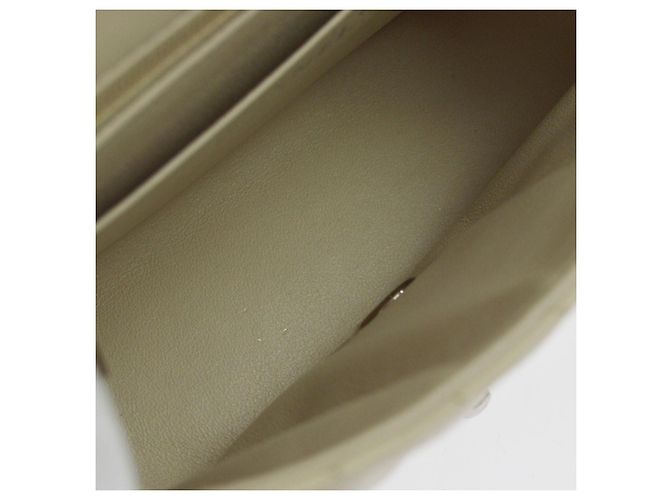 Chanel Classic Single Flap Chevron Lambskin Mini Beige - vista 3