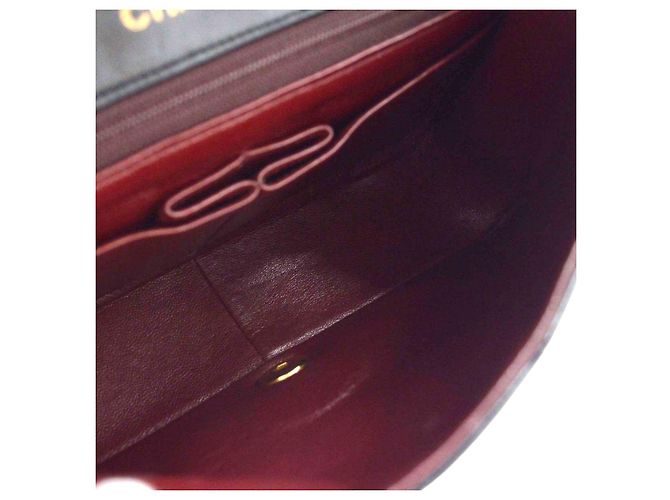 Chanel Vintage Mini Full Flap aus gestepptem Lammleder Schwarz - Ansicht 3