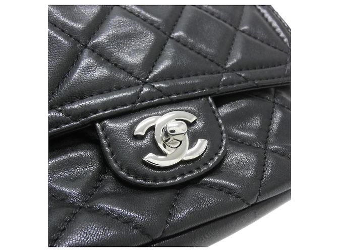 Timeless Borsa a tracolla Chanel 91446 in pelle nera Nero - vista 4