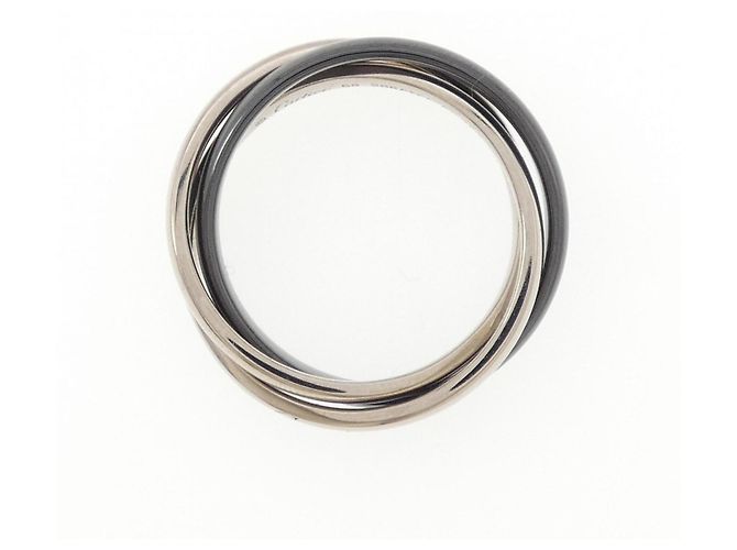 Cartier Trinity Klassischer Ring Schwarz Golden - Ansicht 2