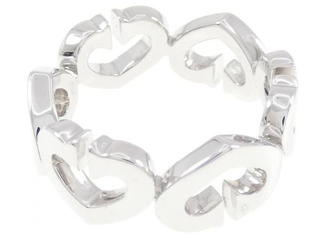 Cartier C Heart 1P Diamond Band Ring Golden - Ansicht 3