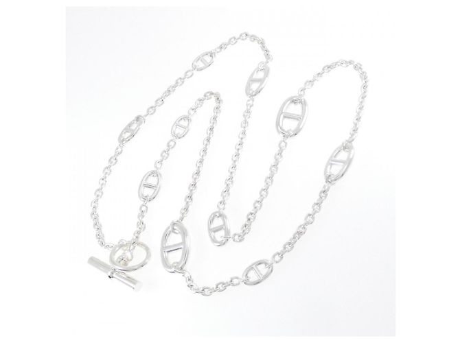 Hermès Collier Hermes Farandole Argenté - vue 6