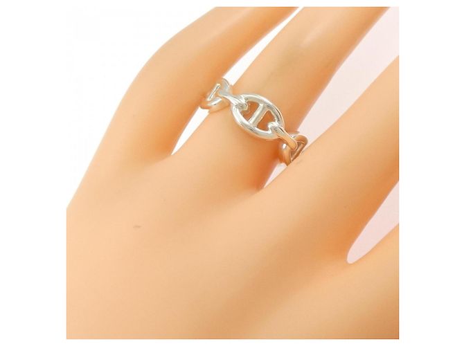 Ring Hermès Anillo Hermes Chaine d'Ancre Enchainée Plata - vista 4
