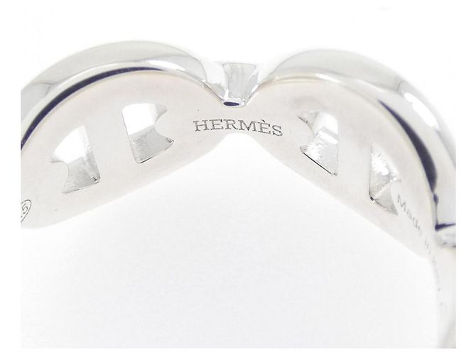 Ring Hermès Anel Hermes Chaine d'Ancre Enchainée Prata - vista 3