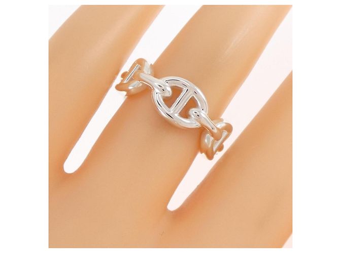 Hermès Chaine d'Ancre Enchainée Ring Silber - Ansicht 4