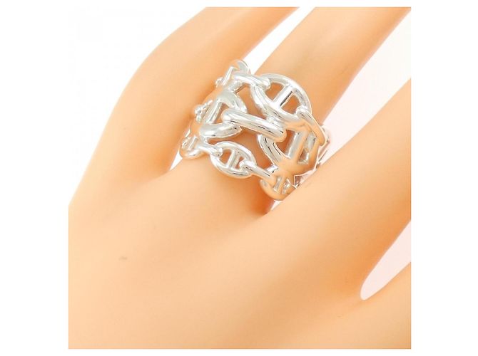 Hermès Chaine d'Ancre Enchainée Ring Silber - Ansicht 5