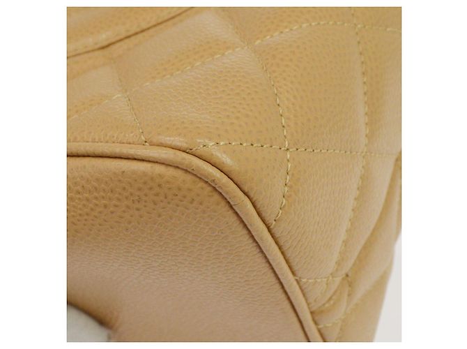 Chanel Medallion Quilted Caviar Beige - vista 7