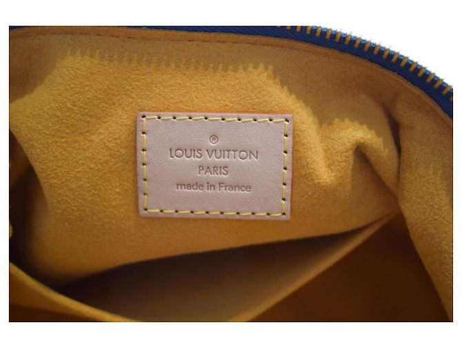 Louis Vuitton Borsa Baggy PM Denim Monogram Blu Monogramma - vista 14