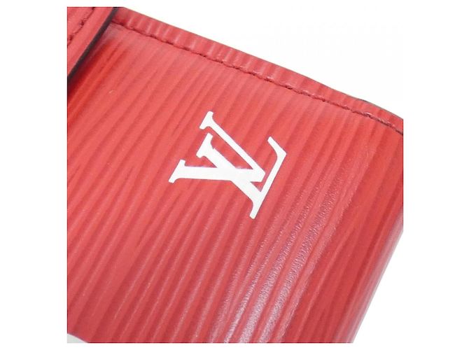 Portafoglio con catena Louis Vuitton Epi M67755 in Rouge Rosso - vista 5