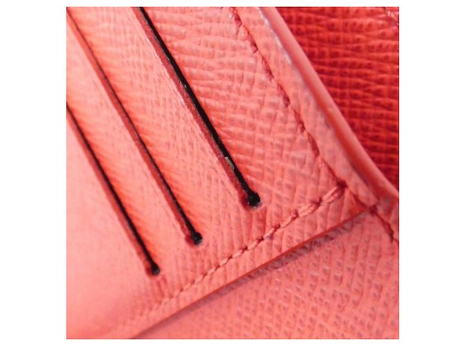 Portafoglio con catena Louis Vuitton Epi M67755 in Rouge Rosso - vista 9