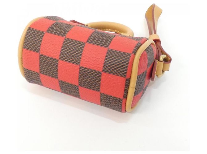 Louis Vuitton Damier Pop Handbag Pouch Mini Speedy Roja Damier ebene - vista 2
