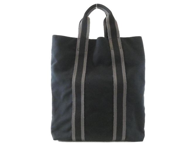 Hermès Hermes Sac Fourre-Tout Cabas Handbag 101084M Noir - vue 2